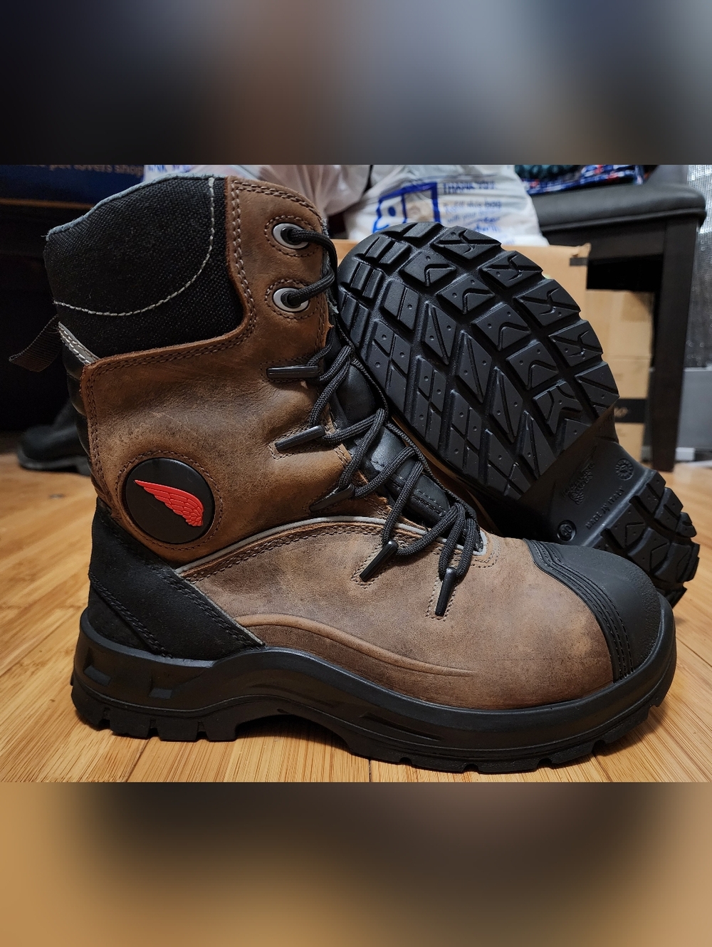 Red Wing 3229 Men's 7.5 Petroking Leather Work Boots EH Safety Toe 8" Waterproof